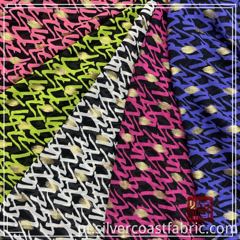 Colorful Chiffon Fabric